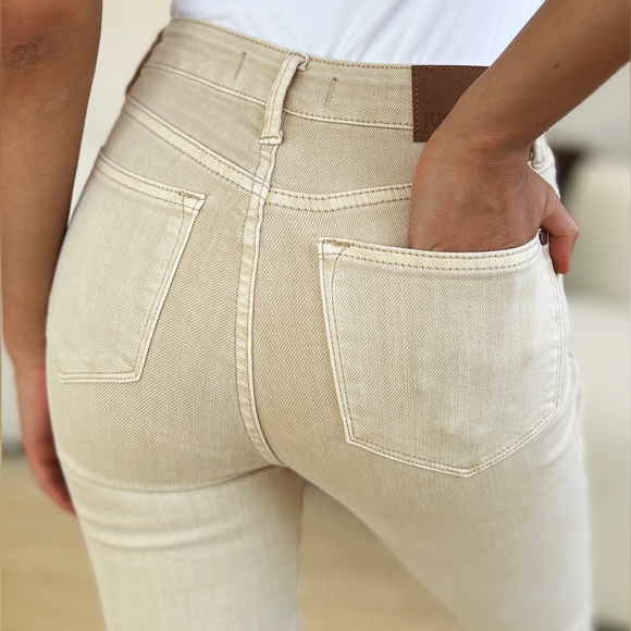 Judy Blue Tummy Control High-Rise Waist Denim Skinny Jean Slim Pants Plus Size - Picture 7 of 16